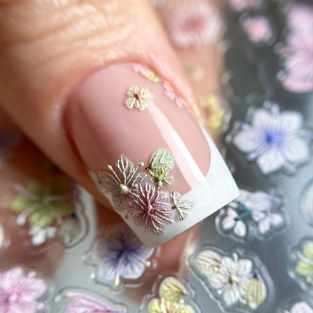 Adesivi per unghie 5D autoadesivi a forma di fiori M-2373 Molly Nails