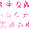 Трансферна плівка Luminous Flames 100 см, що світиться в ультрафіолеті, № 5