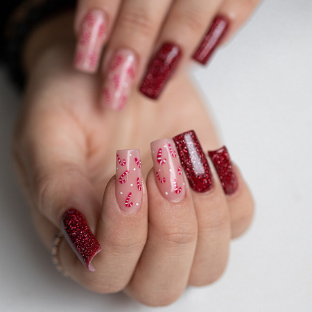 Żel budujący do paznokci HEMA/Di-HEMA Free z olejkiem z drzewa herbacianego Molly Nails HerbaLine Nude Love 50g
