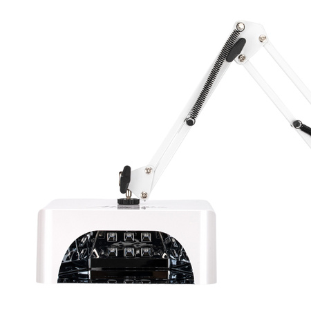 Lampe UV/LED à miroir 36 W Molly Nails pour pédicure avec trépied, sans fil, blanche V10BAT