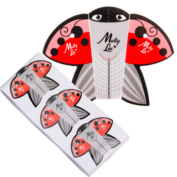 Ladybug ladybug nail mold templates MollyLac 100 pcs