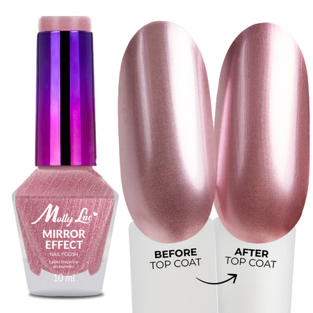 MollyLac Classic Nail Polish, Mirror Effect (Mirror/Metallic), No. 05, 10 ml