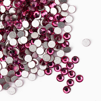 Glas-Strasssteine für Nägel SS10 Fuchsia ca. 50 Stück