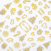 Molly Nails TH-1456 self-adhesive Christmas gold nail stickers