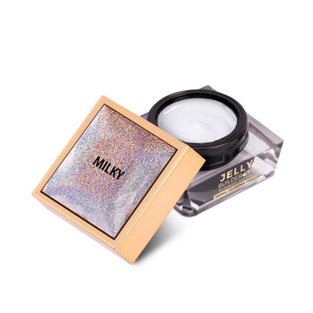 Jelly Builder Gel von Molly Nails – ein dickflüssiges, hart aushärtendes Gel, milchig, HEMA-/Di-HEMA-frei, 15 g