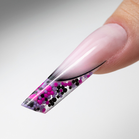 Colorful pearl beads for nail art in a case