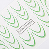 Gradient water decals for nails/French/Ombre/French smile line 34 pcs green STZ54