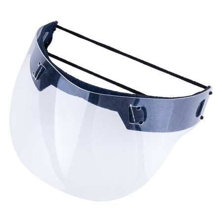 Children's face shield: reusable, universal protective mask for the mouth and nose, dark navy blue
