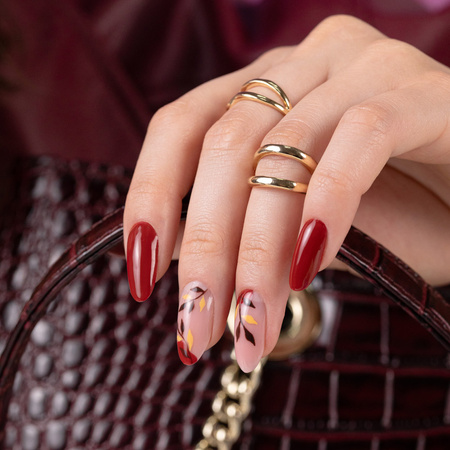 Гібридні лаки LED/UV Gel Polish Sorbet № 290 Lemon Cream Molly Nails без HEMA/Di-HEMA, 8 г