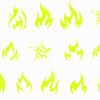 Pellicola transfer Luminous Flames 100 cm, luminescente ai raggi UV n. 2