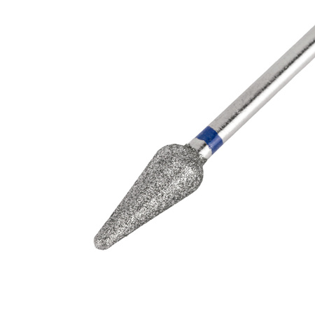 Medium blue pear-shaped diamond bit