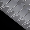 Lot de 12 moules en silicone double forme pour manucure française