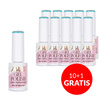 10 + 1 gratuit Vernis hybride LED/UV Gel Polish Blues BL11 Lagoon AlleLac sans HEMA/Di-HEMA 6 g