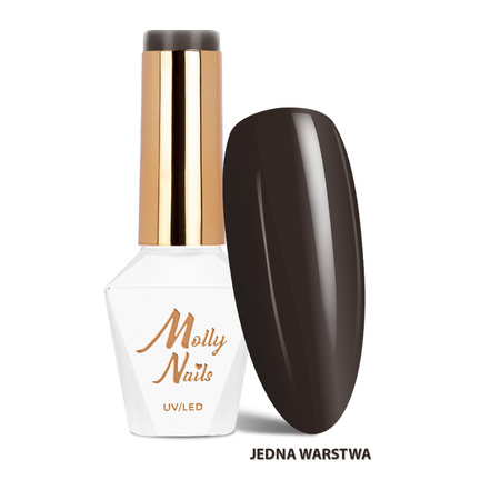 Гібридні лаки LED/UV Gel Polish Sorbet № 290 Lemon Cream Molly Nails без HEMA/Di-HEMA, 8 г