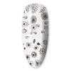 Lámina de transferencia para uñas, 80 cm, Flower white, n.º 1