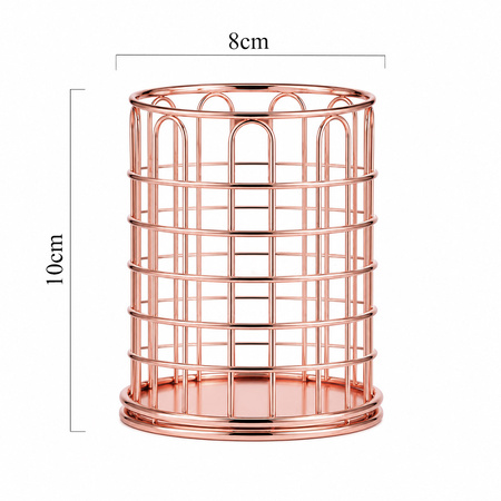 Rose Gold Brush Organizer Stand No. 7