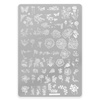Plate with patterns for stamps plus-055
