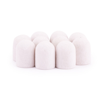 Pedicure caps 13 mm, 240 grit, 10 pcs, ABS Podo AlleMed, White
