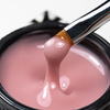 Gel de construcción autonivelante duro de densidad media Molly Nails Biscotti, sin HEMA ni Di-HEMA, 15 g