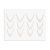 Combo system dual silicone molds for French smile line, 12 pcs