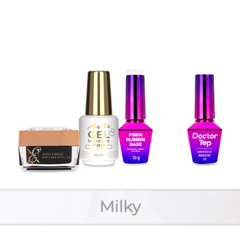 PRO MATCH SYSTEM 3+1 Milky: 2x Gel à 15 g: SelfLeveling® in der Flasche + Basis + Doctor Top 10 g GRATIS