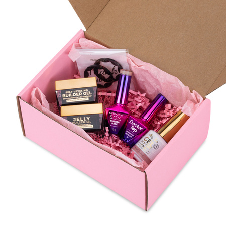 Molly Nails PRO MATCH SYSTEM 4+1 Nutty Nut 3 Aufbau-Gele + Grundierung + Doctor Top 10 g