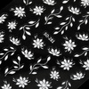 Dünne, selbstklebende Nagelsticker mit Blumenmotiv SO-281, weiß