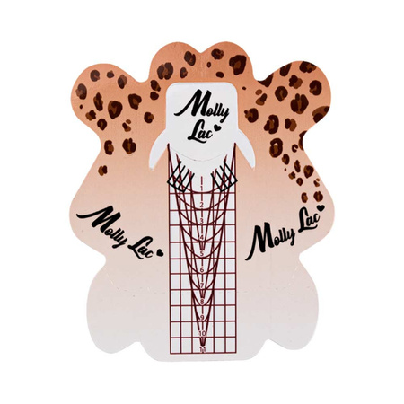MollyLac panther nail form templates, 500 pcs