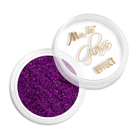 Mirror dust effect for nail art MollyLac Glass Effect Purple No. 7
