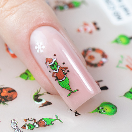 Thin self-adhesive Christmas nail stickers Molly Nails MS-C263