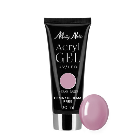 Акрилогель Polygel — гель для нарощування нігтів AcrylGel Molly Nails, без HEMA/Di-HEMA, Bean Paste, 30 мл