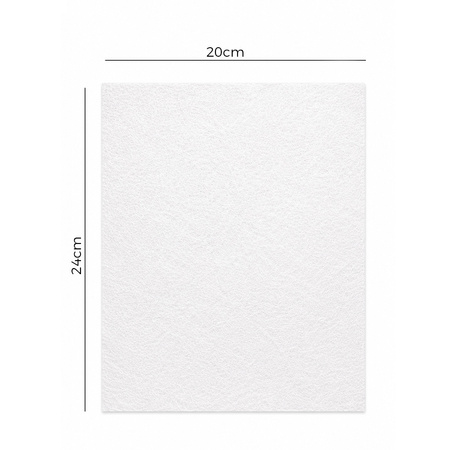 White non-woven filter pads for air purifiers, 100 pieces