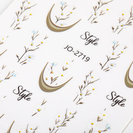 Autocollants pour ongles « Fleurs » JO-2719