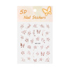 Autocollants pour ongles 5D à fleurs MO-520