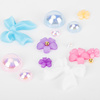 Cajita decorada con lazos, flores y perlas BKHZ-006