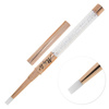 Silicone brush for rubbing in powder and decorating nails Golden Rose with gold MollyLac zirconia No. 1