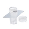 Sello de silicona transparente para placas + rascador + tapón protector