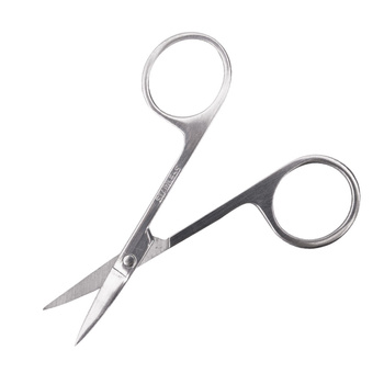Tijeras cosméticas para cutículas y plantillas de uñas NN 002, plateadas