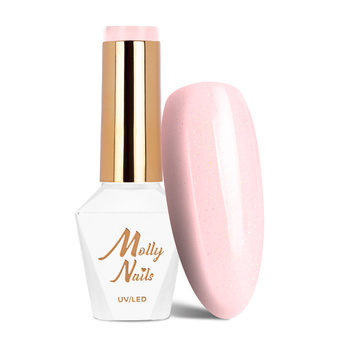 Гібридний лак LED/UV Gel Polish Idylle № 424 Madame French Molly Nails без HEMA/Di-HEMA, 8 г