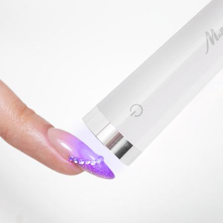 Lampada LED per unghie da 3 W Molly Nails per smalti ibridi, gel e acrilogel, senza fili, bianca, modello U2