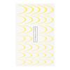 Adesivi ad effetto sfumato per unghie / French / Ombre / Linea del sorriso francese, 33 pezzi, giallo chiaro, STZ44