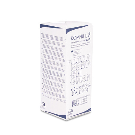 Kompri Lux Non-Sterile Gauze Pads Without X-Ray Thread, 5x5 cm, 100 Count