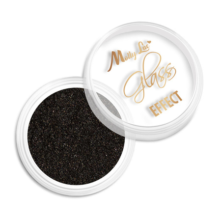 Mirror dust effect for nail art MollyLac Glass Effect Black No. 12