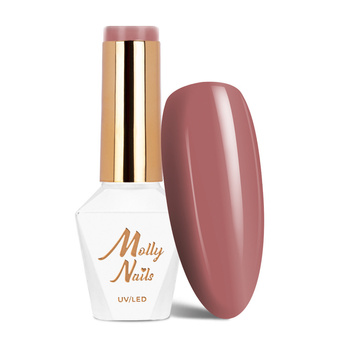 Гібридний лак Molly Nails I'm Nudelover Carmel без HEMA/Di-HEMA, 8 г, № 526