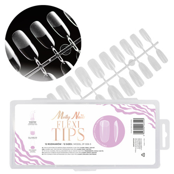 Накладки для швидкого нарощування нігтів Flexi Tips Molly Nails, овальні, 240 шт.