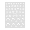 Adesivi per unghie natalizi / French / Linea del sorriso francese Molly Nails MO-461