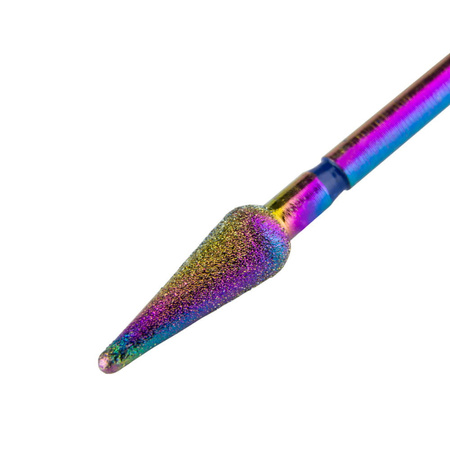 Unicorn rainbow diamond bur, narrow cone No. 1