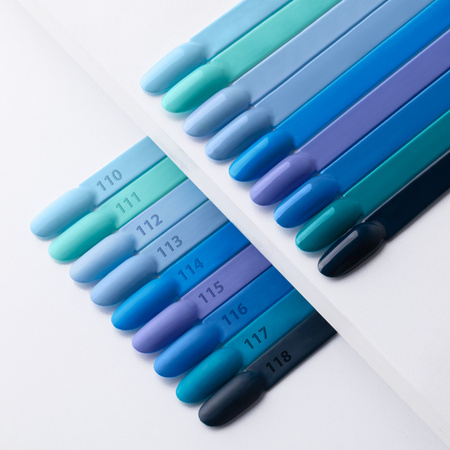 Vernis hybride Molly Nails Blue Sky Green Blue sans HEMA/Di-HEMA, 8 g, n° 117