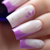 Milk rubber base with purple metallic flakes Flakes Rubber Base Milk&Purple; MollyLac HEMA/Di-HEMA Free 10 grams