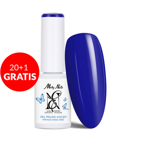 20 + 1 gratis LED/UV-Gel-Nagellack Molly Nails by Ewelina Staszak Talizman T1 Lapislazuli HEMA/Di-HEMA-frei 7 g